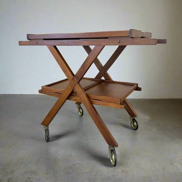 Laurids Lønborg Danish Teak Tea Cart / Bar Cart - #A1658