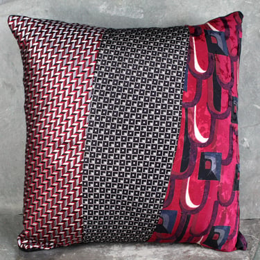 One-of-a-Kind, Upcycled Necktie Pillow from Bixley's 