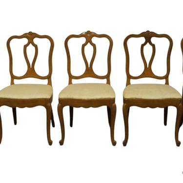 Set of 5 DREXEL FURNITURE Touraine Collection French Provincial Dining Chairs 3152-5 