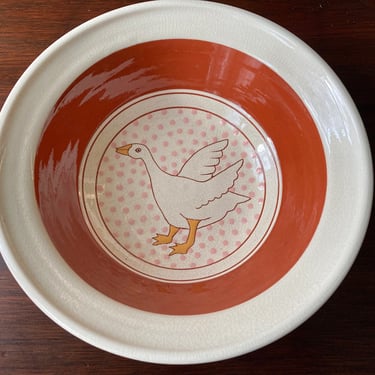 Serving Bowl With Goose 