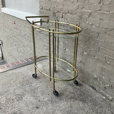 MCM Brass Bar Cart