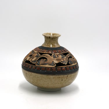 vintage art pottery vase 