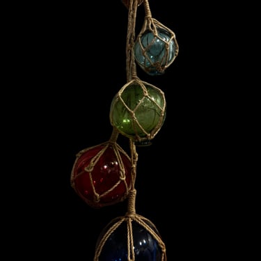#Decorative Multicolored Glass Float String