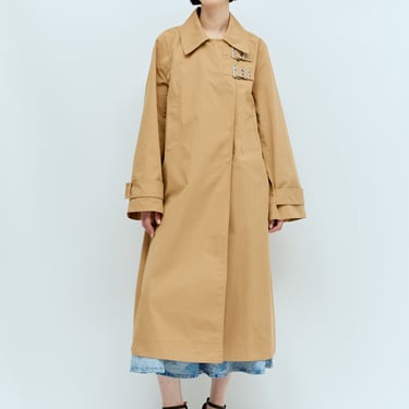 Ganni Women Cotton-Twill Buckle Coat