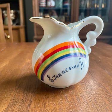 Vintage 1970s Tennessee Souvenir Creamer Rainbow Musical Note | Made in Japan 