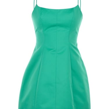 Blumarine Women Sea Green Duchesse Mini Dress