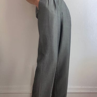 vintage grey high waisted trousers women's size US  8 