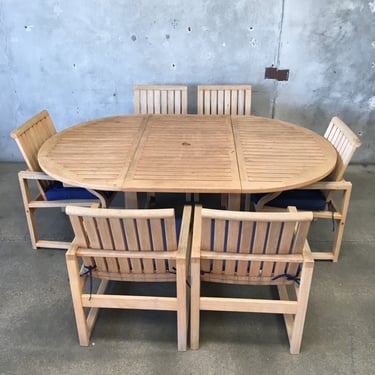 Nantucket Six Seat Oval Dining Set