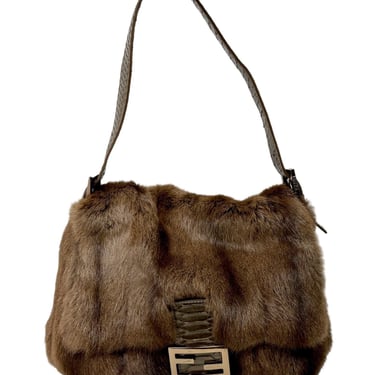 Fendi Fur Mama Baguette Bag