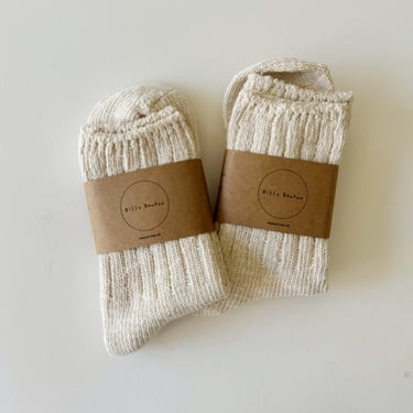 Billy Bamboo | Natural Organic Cotton Slub Socks