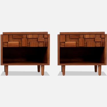 Mid-Century Modern &quot;Stacatto&quot; Night Stands by Lane 
