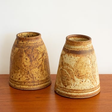 Pair of Stoneware Vases