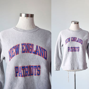 Vintage New England Patriots Pullover Sweatshirt / Reverse Weave Champion Sweatshirt / Vintage New England Patriots 