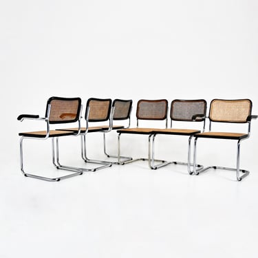 Dining Chairs Style B32 by Marcel Breuer, Set of 6 