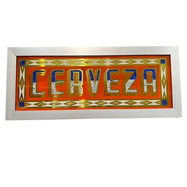 MQG  "Cerveza" Mirror Art (curbside or in-store only)