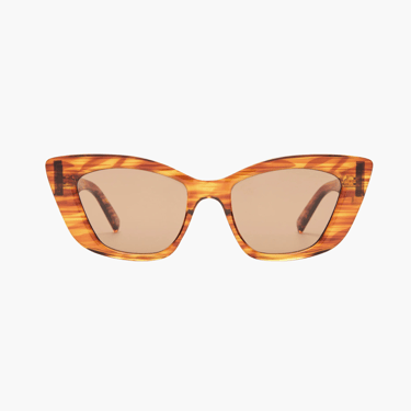 Tranquil turmoil sunglasses, wood stripe