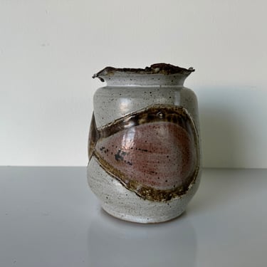 Mid-century Organic  Brutalist Art Studio Pottery Vase 
