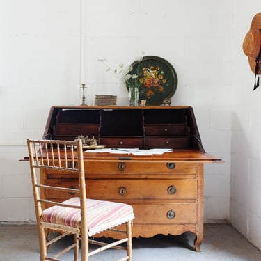 19th century french Louis XVI walnut secretary