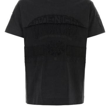 Givenchy Men Black Cotton T-Shirt