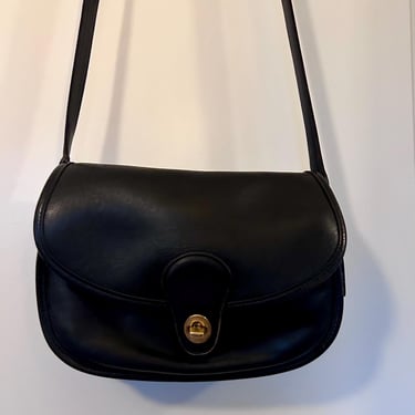 Vintage Coach 9954 black leather Prairie bag, crossbody, shoulder bag 