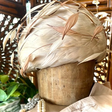 Vintage Feathered Hat 