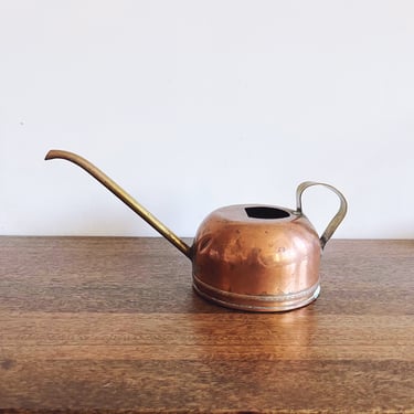 Vintage Copper and Brass Watering Can 