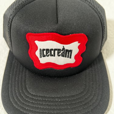 Ice Cream Black Mesh Snapback Hat