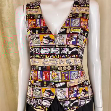 1990's Weird Medical Nicole Miller Vest