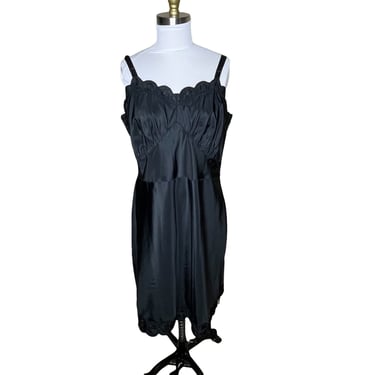 Vintage Dutchmaid Full Slip Black Nightgown Slip Dress 42 