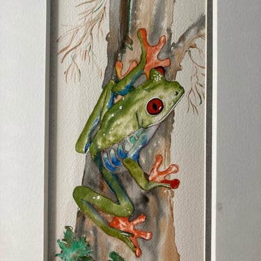 Original Water Color Tree Frog 