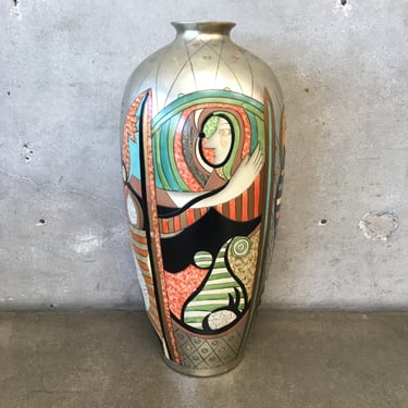 Picasso Style Post Modern Vase