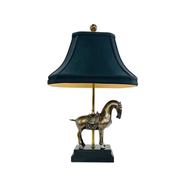 #1416 Bronze Finish Horse Table Lamp