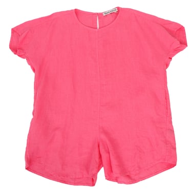 Gravel & Gold Linen Romper