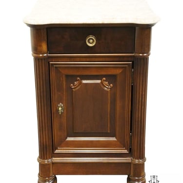 STANLEY FURNITURE Cherry Traditional Contemporary Style 22" Cabinet Nightstand w. Granite Top 33913-81-44795 