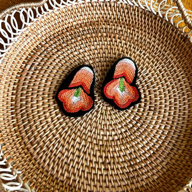 BPR Embroidered Tulip Earrings