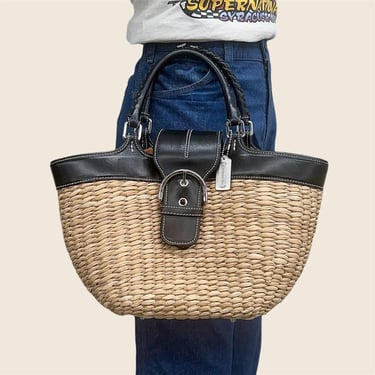 Vintage Coach Gallery Signature Zip Tote Retro 2000s | Retrospect
