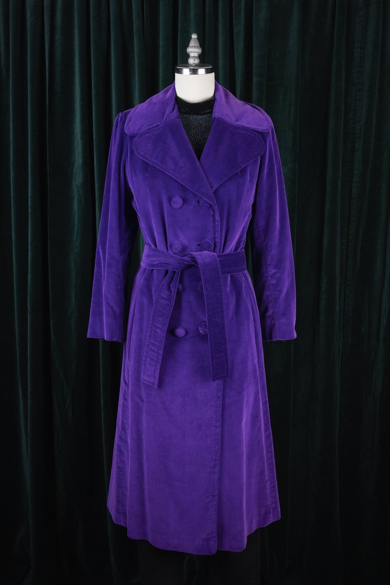 Vintage Purple orders Trench Coat