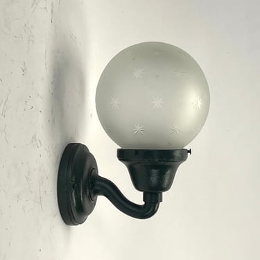Moss Green Porch Light with Astral Shade 