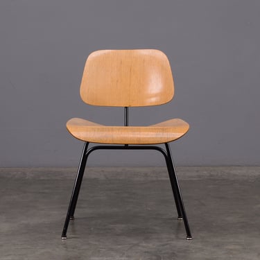 1950s Eames DCM Oak and Steel Dining Chair Authentic Mid-Century Modern 