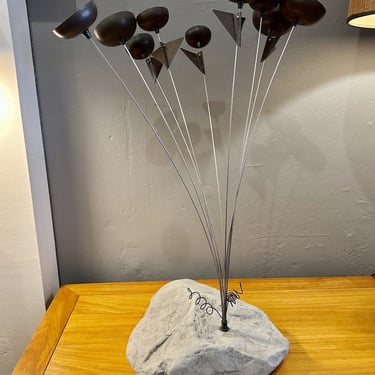 Mid Century Brutalist ‘Bertoia style’ Sculpture Wind Chime