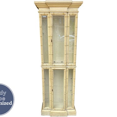26" Unfinished 2 Door Vintage Bamboo Style Hutch #08750