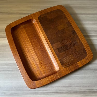 Vintage Dansk IHQ,  Quistgaard Teak Serving Platter Tray designed by Jens H Quistgaard 