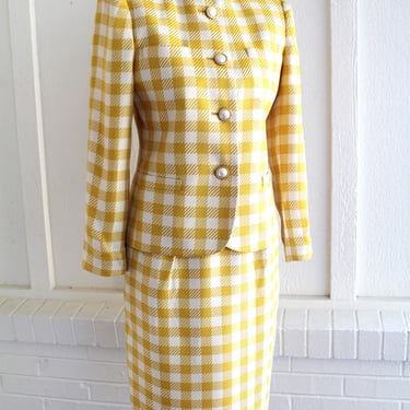 Boss Girl - Yellow - Women's Two-Piece Suit - Fully lined - by PETITE SOPHISTICATES - Marked size ) 