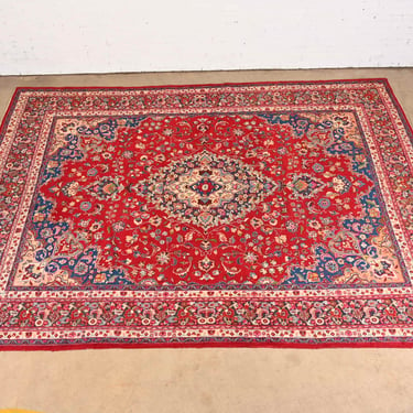 Vintage Hand-Knotted Persian Tabriz Room Size Wool Area Rug