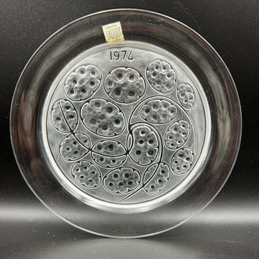 Lalique Silver Pennies Collectors Plate 