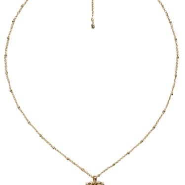 Kendra Scott - Gold Chain &quot;Ansley&quot; Necklace w/ Iridescent Heart Pendant