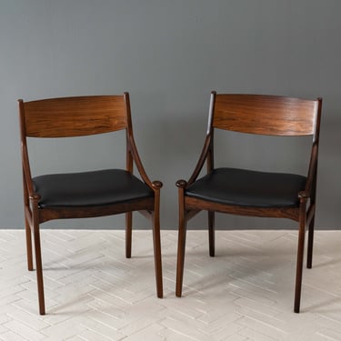 Set of Six Rosewood Dining Chairs by Vestervig Eriksen