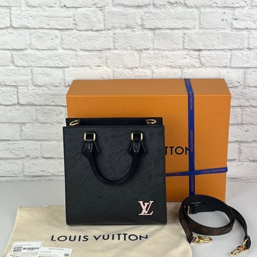 Louis Vuitton Epi Leather Sac Plat BB, Black