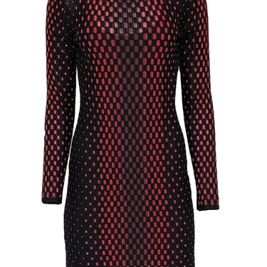 Missoni - Black, Red, & Maroon Patterned Knit Dress Sz 4