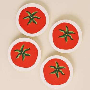 Tomato Coasters | Set of Four